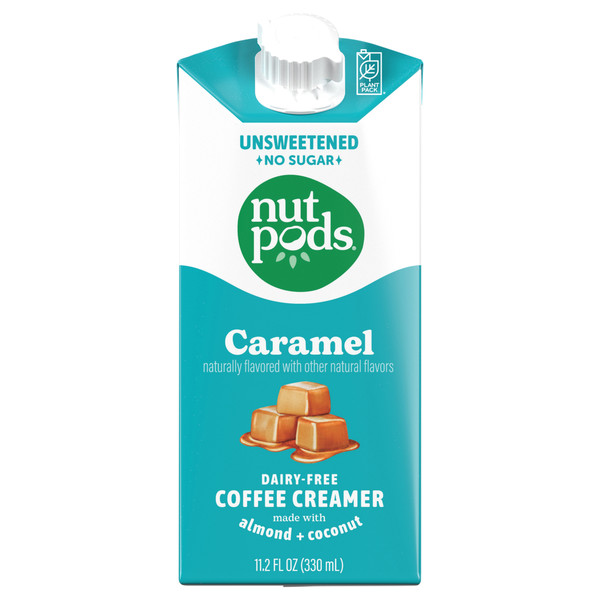 nutpods Unsweetened No Sugar Caramel Coffee Creamer