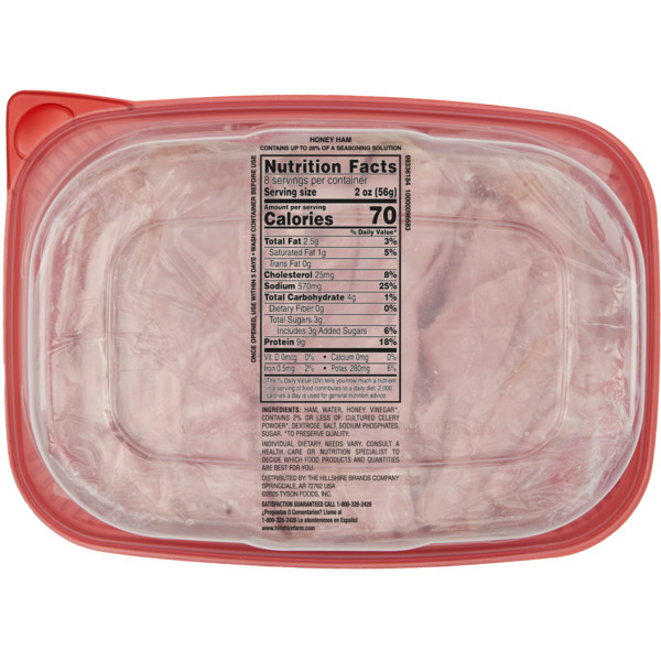 Hillshire Farm Ultra Thin Sliced Honey Ham Sandwich Meat, 16 oz - Image 3
