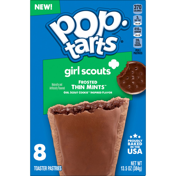 Pop-Tarts Frosted Thin Mints Toaster Pastries, Breakfast Foods, 13.5 oz, 8 Count - Image 8