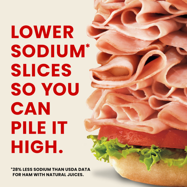 Hillshire Farm Ultra Thin Sliced Lower Sodium Honey Ham Sandwich Meat, 8 oz - Image 3