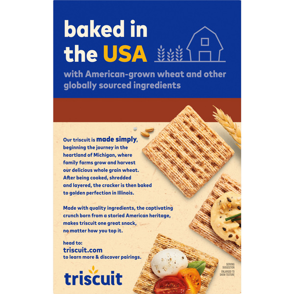 TRISCUIT Roasted Garlic Whole Grain Wheat Crackers - Image 4