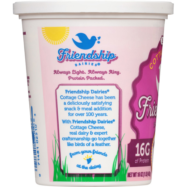Friendship Dairies Cottage Cheese, Low Fat, Small Curd, 1% Milkfat, Whipped - Image 2