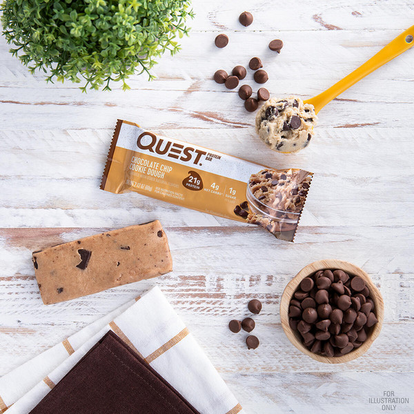 Quest Protein Bar, Chocolate Chip Cookie Dough Flavor - Image 4
