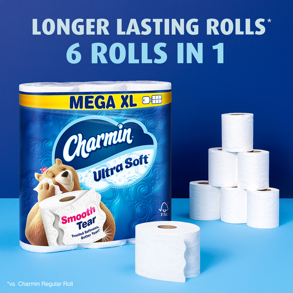 Charmin Ultra Soft Toilet Paper Mega XL Rolls - Image 4
