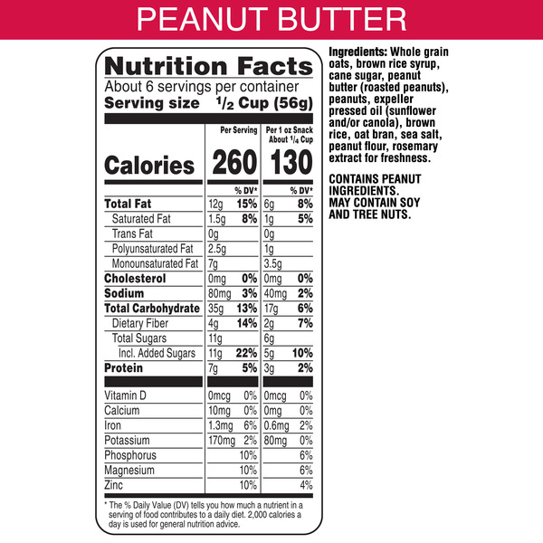 Bear Naked Peanut Butter Granola Cereal, Good Source of Fiber, Whole Grain Snacks - Image 5
