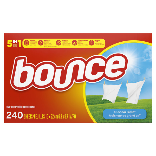 Bounce Fabric Softener Sheets, Outdoor Fresh - Image 7