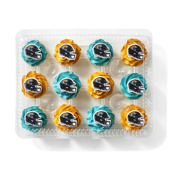 Publix Bakery NFL Jacksonville Jaguars Cupcakes with Buttercream Icing