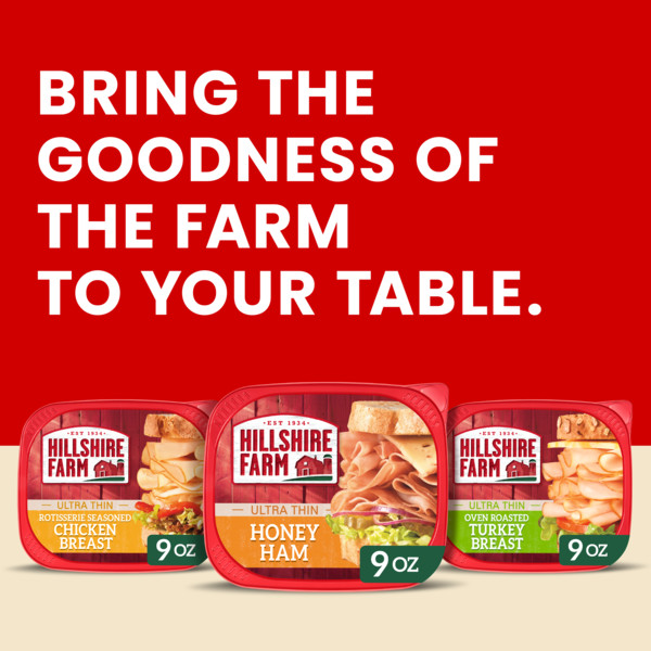 Hillshire Farm Ultra Thin Sliced Honey Ham Sandwich Meat, 9 oz - Image 2