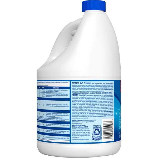 Clorox Disinfecting Bleach, Concentrated Formula, Regular - Image 6