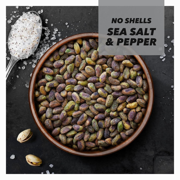 Wonderful No Shells Sea Salt & Pepper Pistachios - Image 2