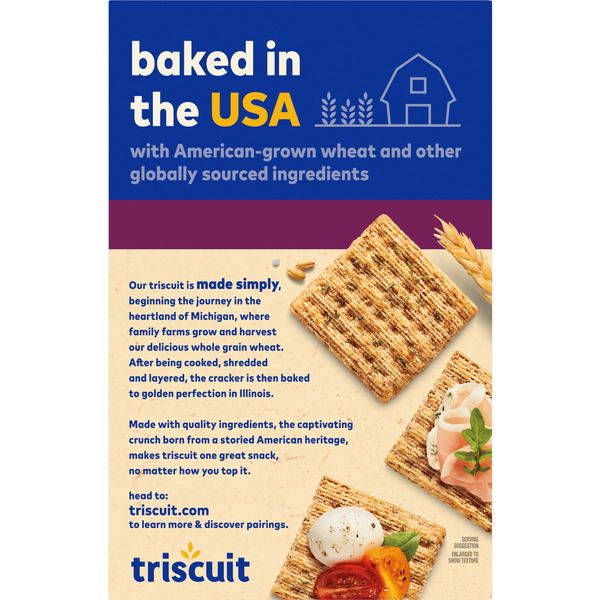 TRISCUIT Rosemary & Olive Oil Whole Grain Wheat Crackers - Image 4
