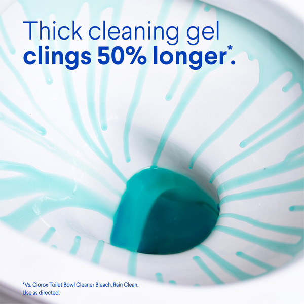 Clorox Toilet Bowl Cleaner, Clinging Bleach Gel, Crisp Lemon - Image 9