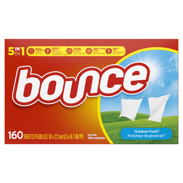 Bounce Dryer Sheets, Outdoor Fresh - Image 7