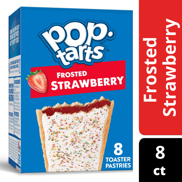 Pop-Tarts Frosted Strawberry Toaster Pastries, Breakfast Foods, 8 Count