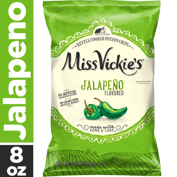Miss Vickie's Kettle Cooked Potato Chips Jalapeno Flavor