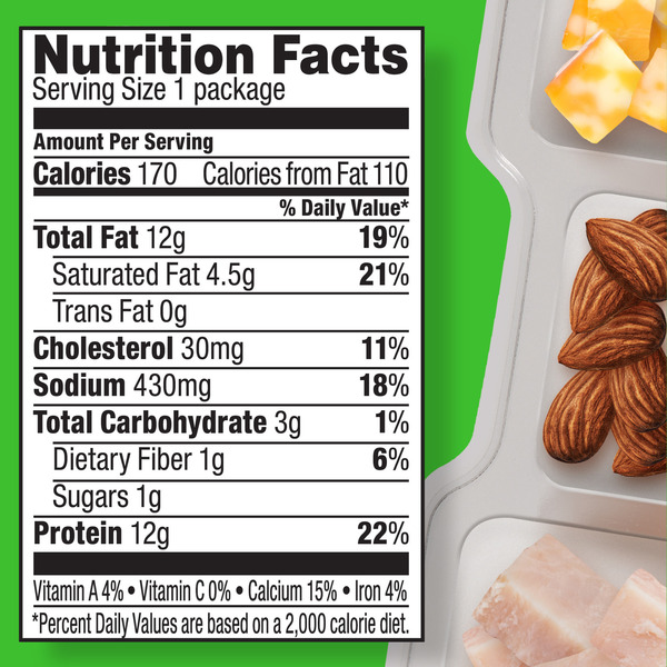 P3 Portable Protein Snack Pack with Turkey, Almonds & Cheese - Image 6