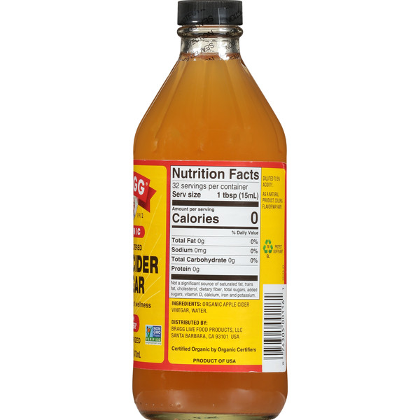 Bragg Organic Raw Unfiltered Apple Cider Vinegar - Image 3
