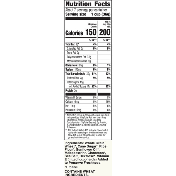 Cascadian Farm Organic Cinnamon Crunch Cereal - Image 7