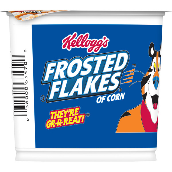 Frosted Flakes Cold Breakfast Cereal Cup, 8 Vitamins and Minerals, Kids Snacks, Original, Cup (1 Cup) - Image 7
