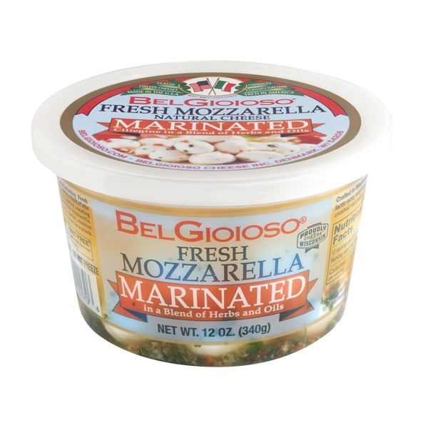 BelGioioso Marinated, Fresh Mozzarella Cheese, Cup