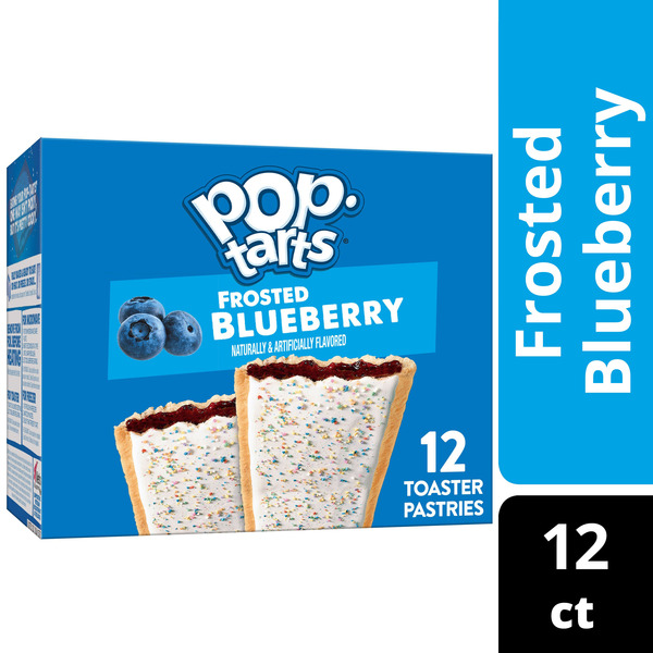 Pop-Tarts Frosted Blueberry Toaster Pastries, Breakfast Foods, Value Pack, 12 Count