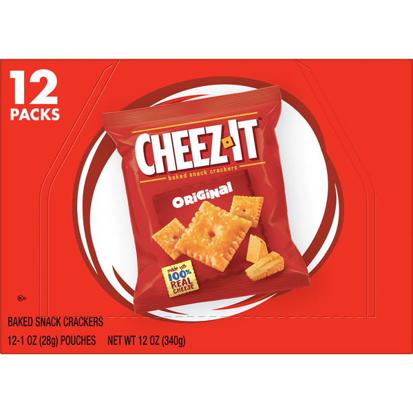 Cheez-It Original Cheese Crackers, Baked Snack Crackers, Grab n' Go, 12 Count - Image 8