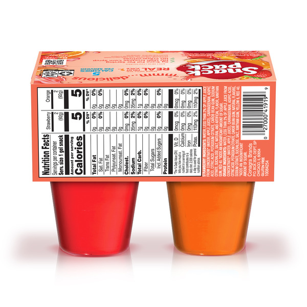 Snack Pack Zero Sugar Strawberry and Orange Juicy Gels - Image 6