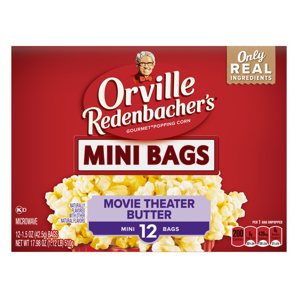 Orville Redenbacher Movie Theater Butter Popcorn, Microwave Popcorn - Image 6