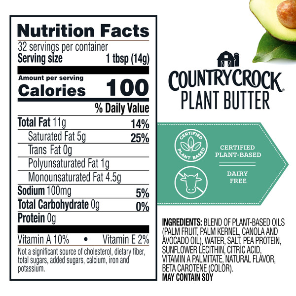 Country Crock Dairy Free Vegan Plant Butter with Avocado Oil - Image 7