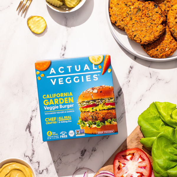 Actual Veggies California Garden Veggie Burger - Image 3