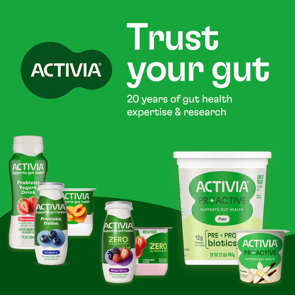 Activia ZERO 0g Added Sugar Vanilla Probiotic Yogurt, Delicious Nonfat Yogurt Cups to Help Support Gut Health, 4 oz, 4 Count - Image 9