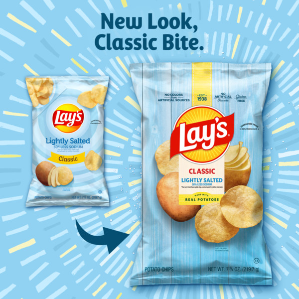 Lay's Classic Potato Chips, Lightly Salted - Image 3