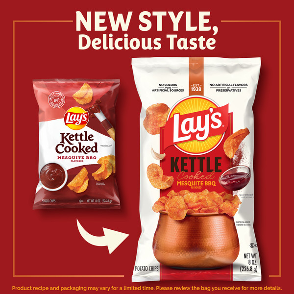 Lay's Kettle Cooked Potato Chips, Mesquite BBQ Flavored - Image 4
