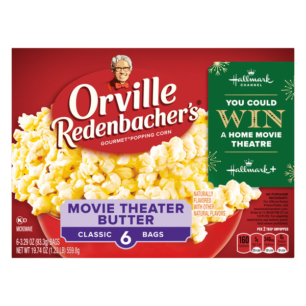 Orville Redenbacher Movie Theater Butter Popcorn, Microwave Popcorn - Image 6