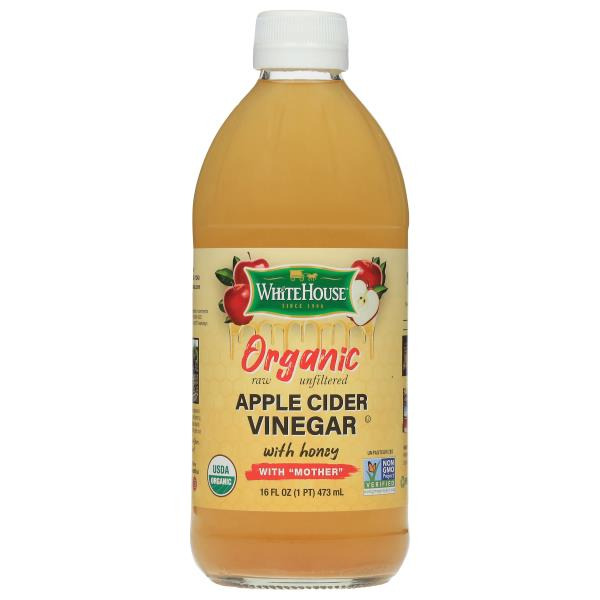 White House Apple Cider Vinegar, with Honey, Organic, Raw, Unfiltered