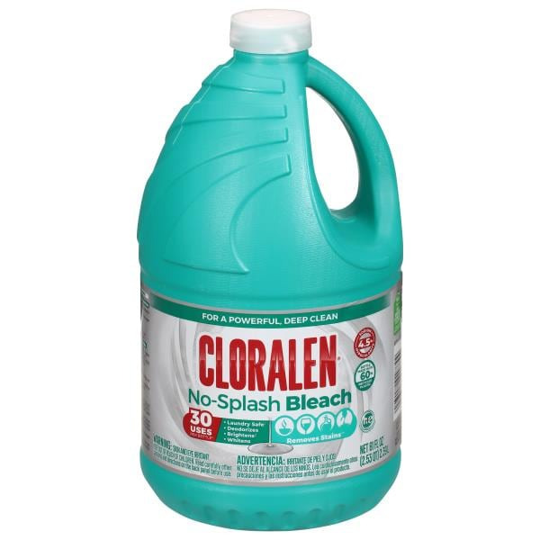 Cloralen No-Splash Household Cleaning Liquid Bleach - Unscented