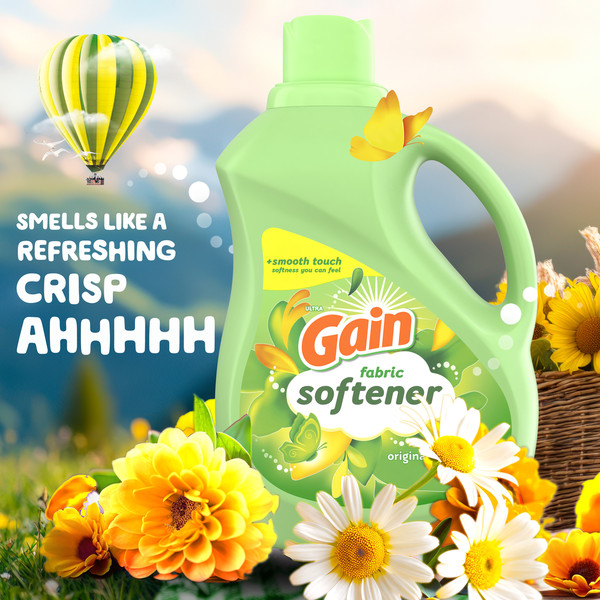 Gain Liquid Fabric Softener, Original Scent - Image 3