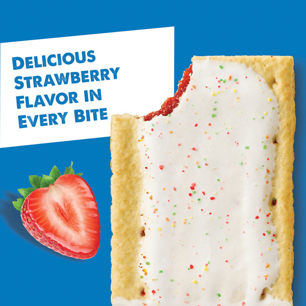 Pop-Tarts Frosted Strawberry Toaster Pastries, Breakfast Foods, Value Pack, 12 Count - Image 3
