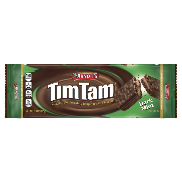Arnott's Tim Tam Dark Mint, Chocolate Cookies - Image 5