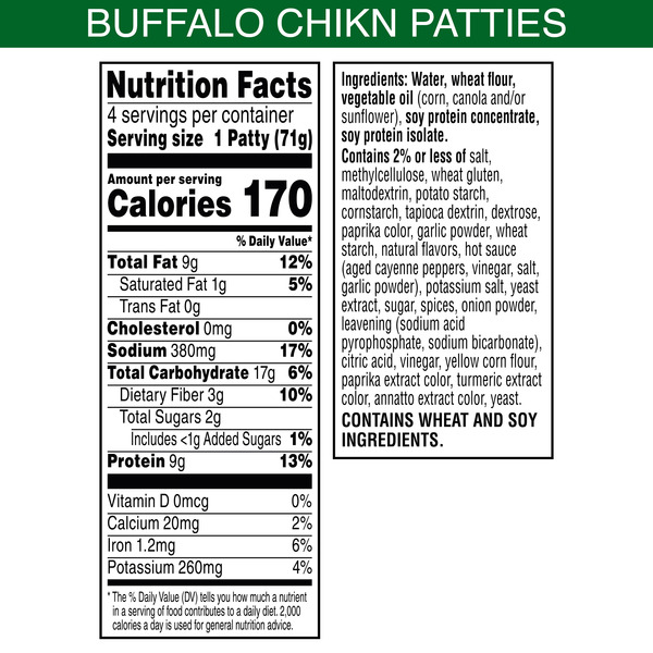 Morning Star Farms Buffalo Plant Based Chik'n Patties, Vegan Chicken, 4 Count - Image 5