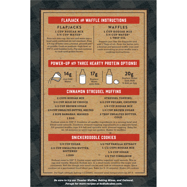 Kodiak Power Cakes Cinnamon Oat Flapjack & Waffle Mix - Image 4