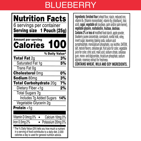 Special K Bar Kellogg's Special K Bar Blueberry Pastry Crisps, 100 Calorie Snacks, 5.28 oz, 12 Count - Image 5