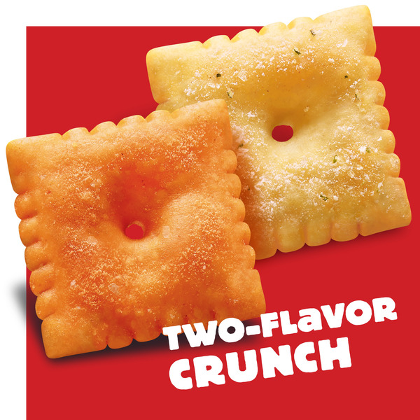 Cheez-It DUOZ Sharp Cheddar and Parmesan Baked Snack Crackers, Lunch Snacks, 12.4 oz - Image 3