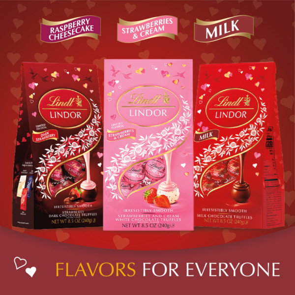 Lindt Lindor Valentine's Day Milk Chocolate Candy Truffles - Image 6