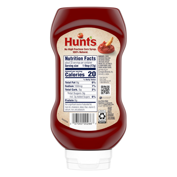 Hunt's 100% Natural Tomato Ketchup - Image 6