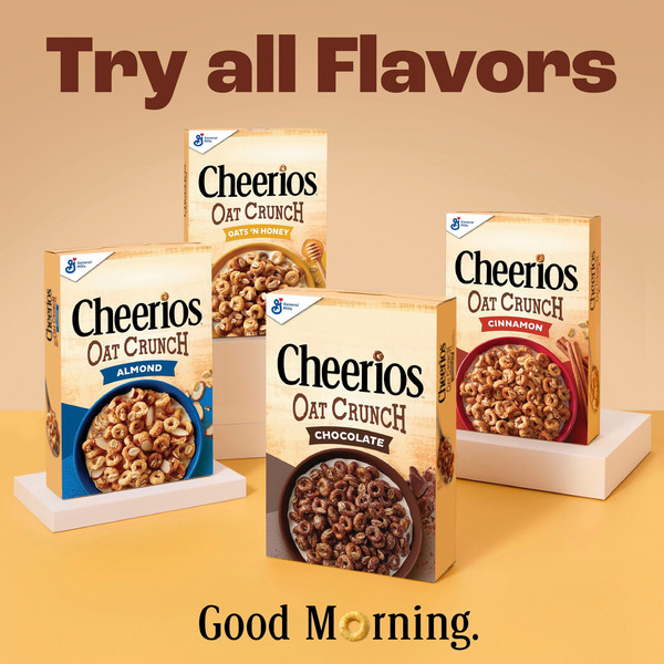 General Mills Cheerios Oat Crunch Cinnamon Large Size Cereal - Image 6