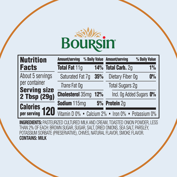 Boursin Spreadable Gourmet Caramelized Onion & Herbs Cheese - Image 8