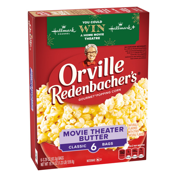 Orville Redenbacher Movie Theater Butter Popcorn, Microwave Popcorn - Image 2