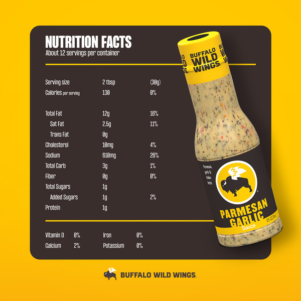 Buffalo Wild Wings Sauce, Parmesan Garlic - Image 8