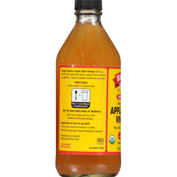 Bragg Organic Raw Unfiltered Apple Cider Vinegar - Image 2